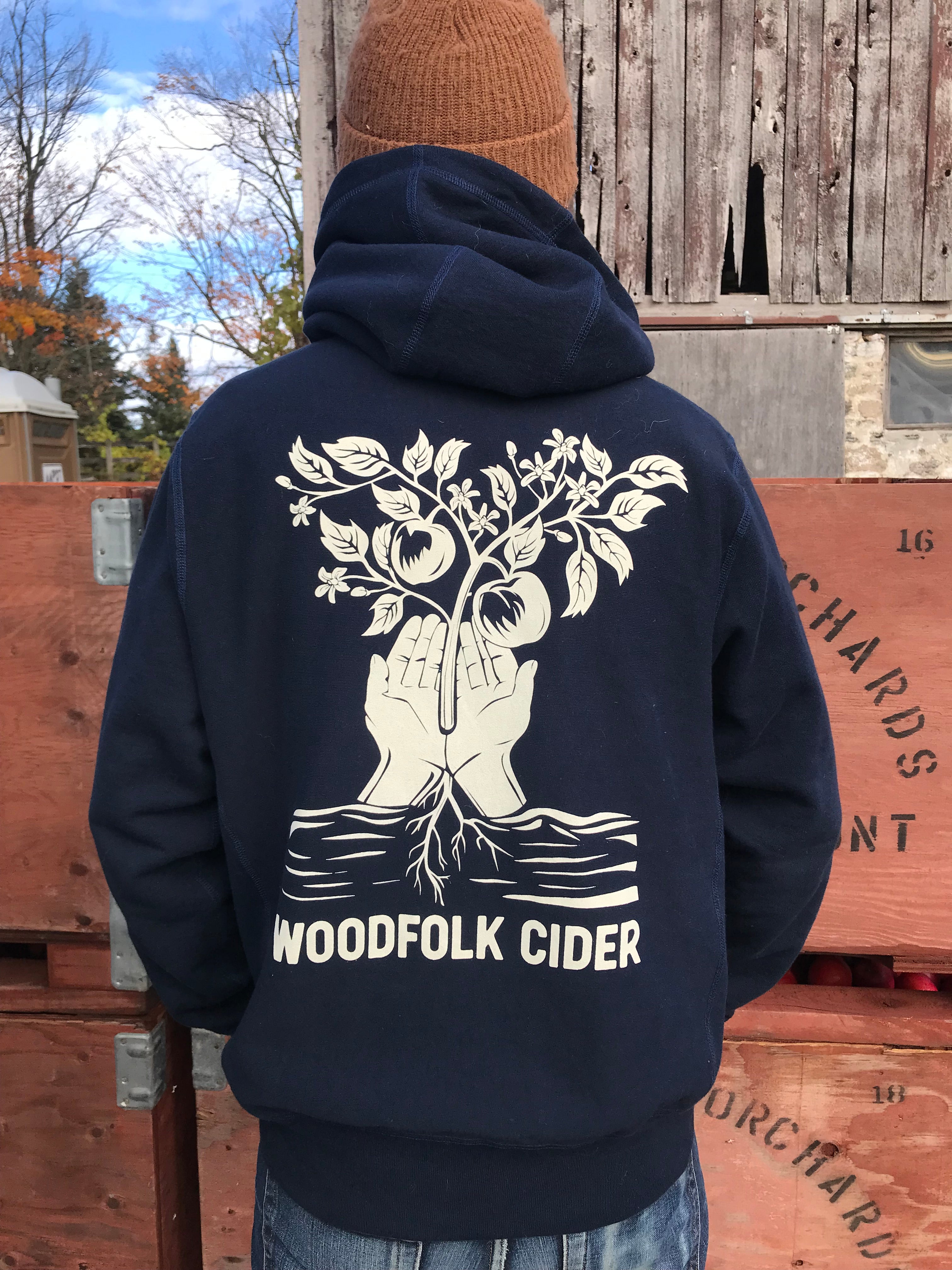 Hooded Sweatshirt - Navy Blue