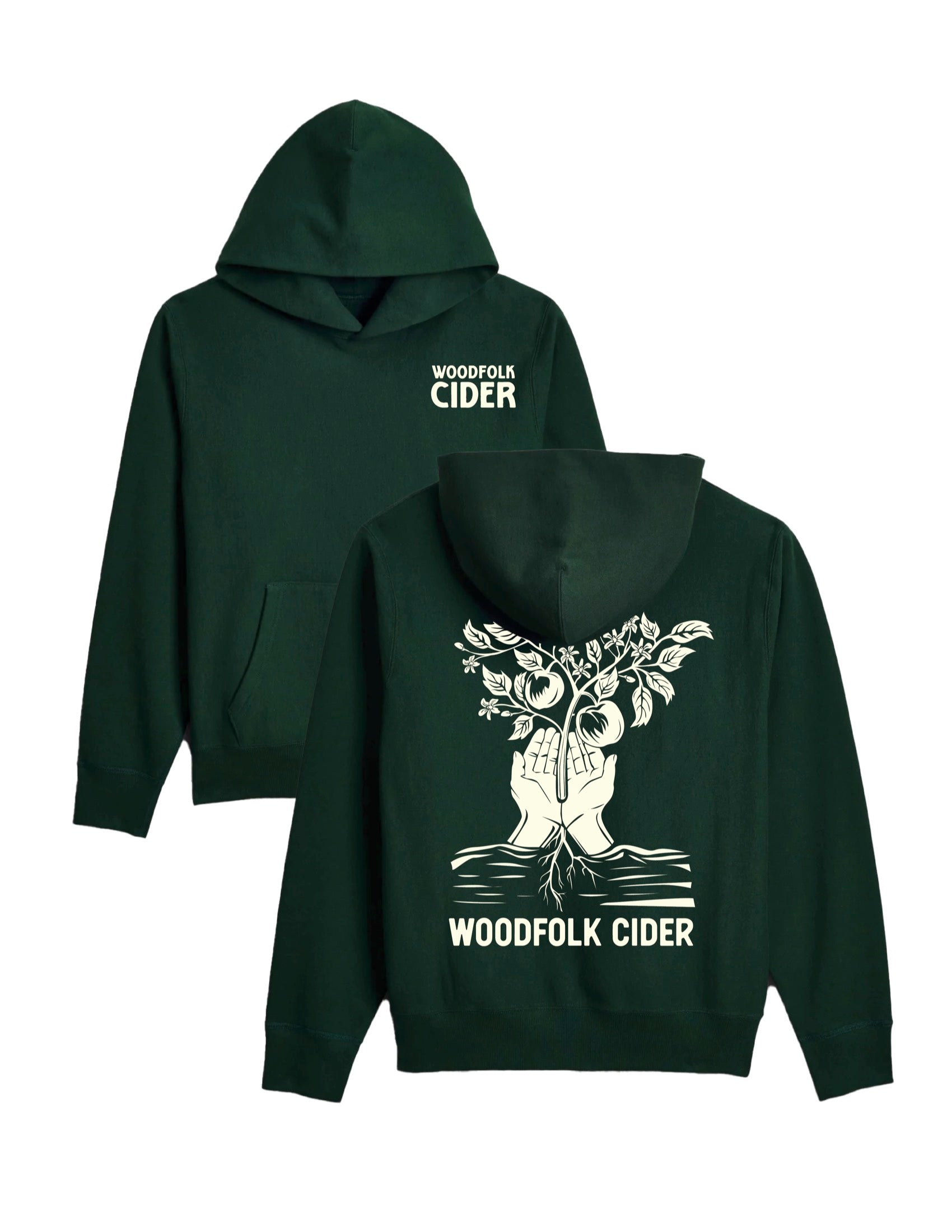 Hooded Sweatshirt - Forest Green